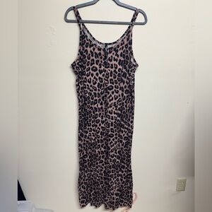 torrid Black Leopard Tank Maxi Dress